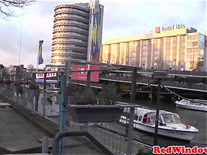 hefty Amsterdam prostitute cockriding tourist