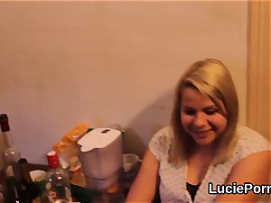 unexperienced girl-on-girl gals get their narrow snatches munched and fucked