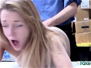 Kate is placed in doggy-style and fucked by wild officer